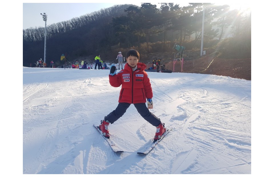 지산리조트 어린이스키강습, 1:1 기본 자세와 속도 제어 - 다음 단계로 이어진 강습 기록