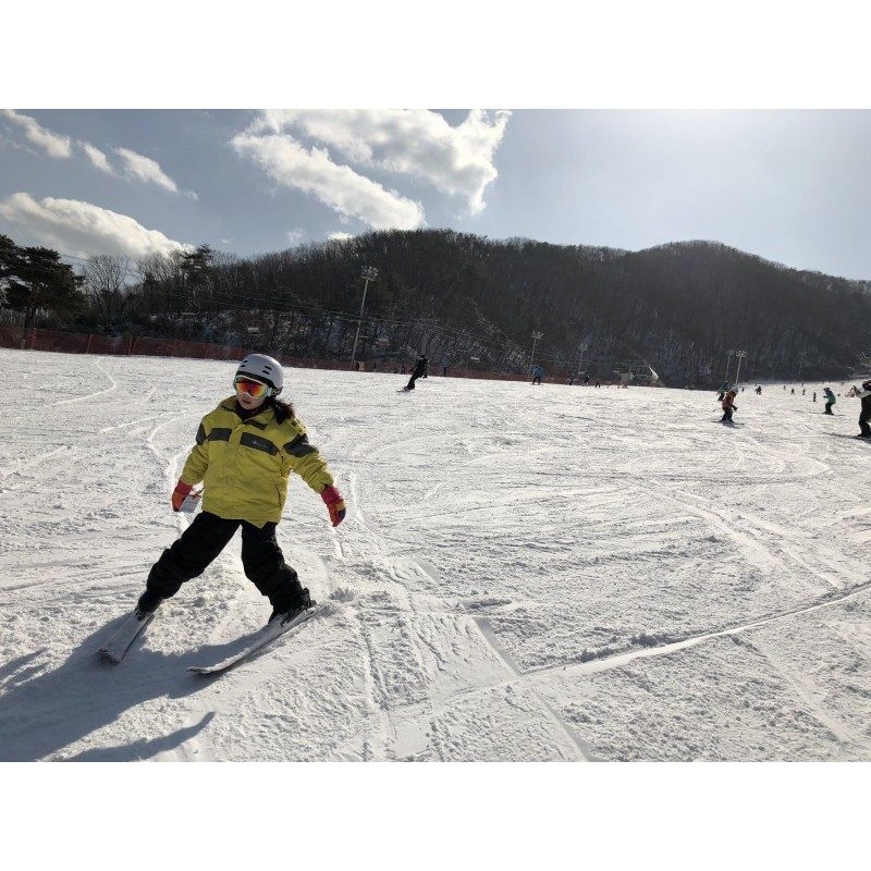 [지산리조트 스키강습] 우정도 챙기고 등급도 챙기고! 친구들의 주니어 기술등급제 1:1 강습일기